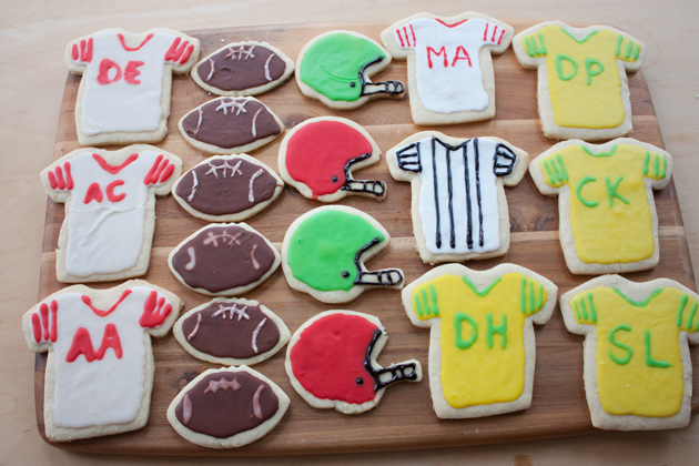 Football Cut Out Cookies